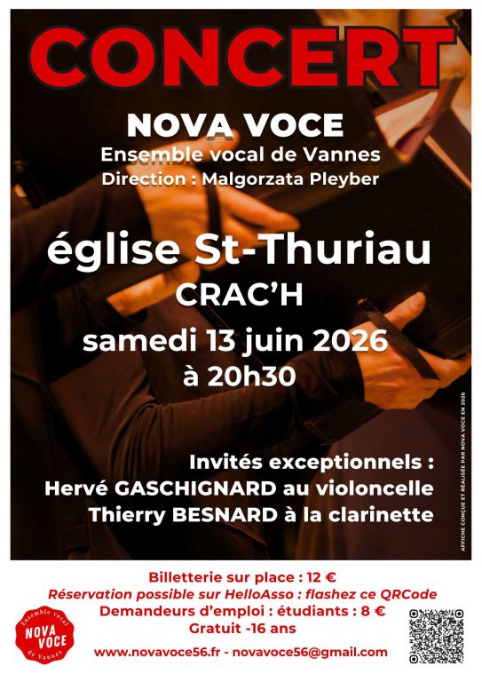 Concert Nova Voce &agrave; Crac'h