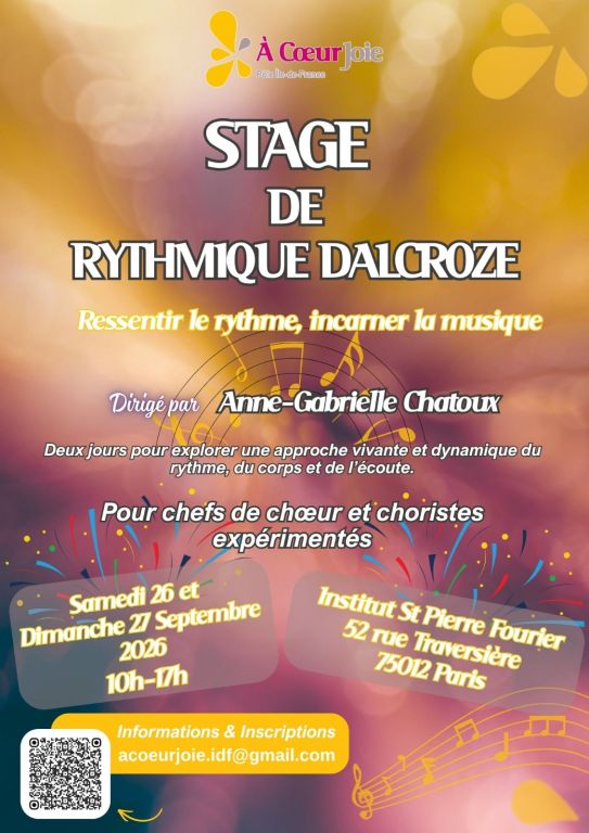 STAGE RYTHMIQUE DALCROZE