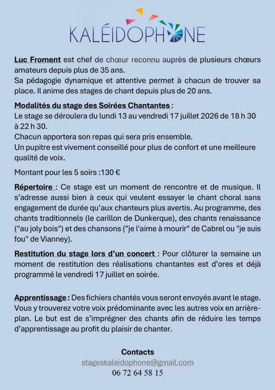 Soir&eacute;es chantantes &agrave; BRON (pr&egrave;s de LYON)