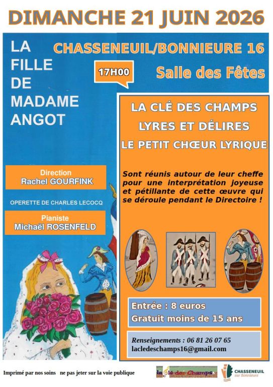 3 choeurs chantent...! "LA FILLE DE MADAME ANGOT"