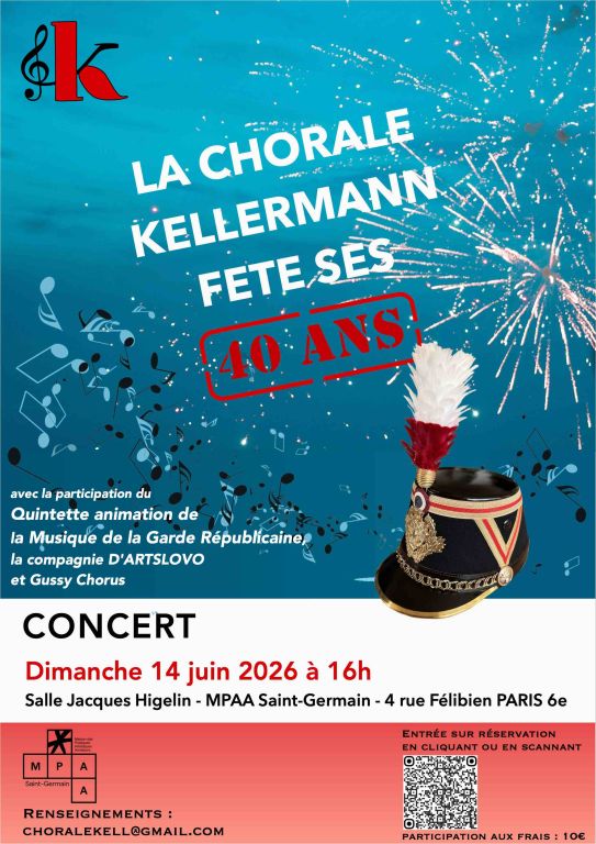 Concert des 40 ans de la chorale Kellermann !