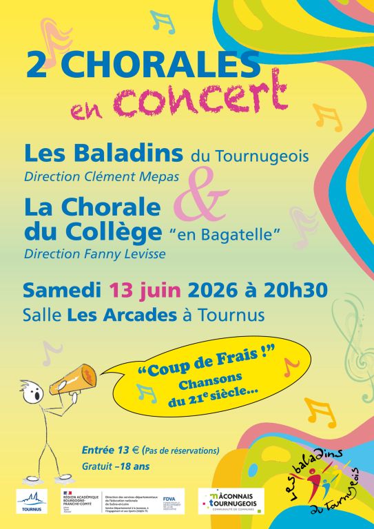 Concert de la chorale Les Baladins du Tournugeois
