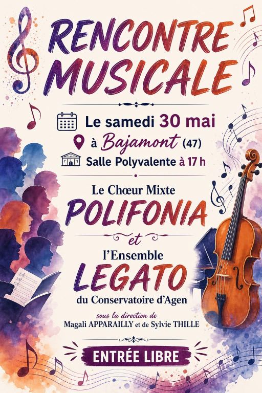 Rencontre musicale entre le ch&oelig;ur mixte Polifo ...