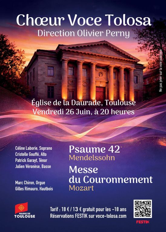 l&rsquo;Ensemble VOCE TOLOSA interpr&ecirc;te Mendelssohn  ...