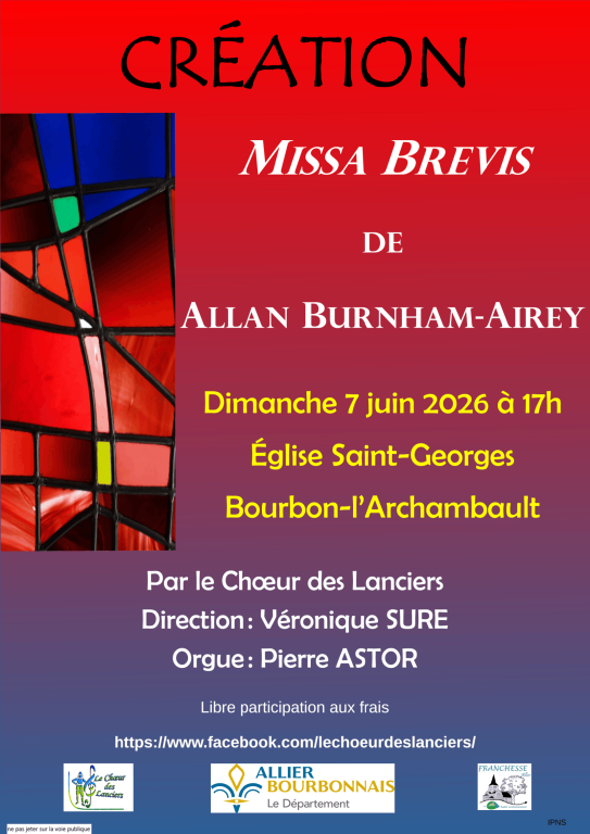 Cr&eacute;ationde La Missa Brevis d'Allan BURNAM-AIREY