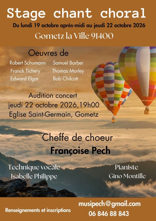 Stage 2026 &agrave; Gometz la Ville - Essonne du 19 a ...
