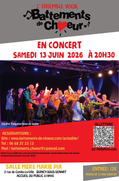 concert annuel de Battements de Choeur