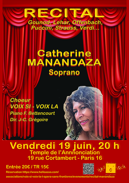 R&eacute;cital Catherine MANANDAZA, soprano & Choeur  ...