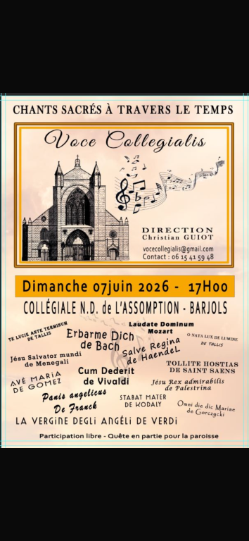 Chants sacr&eacute;s du XVI &egrave;me si&egrave;cle &agrave; nos jours