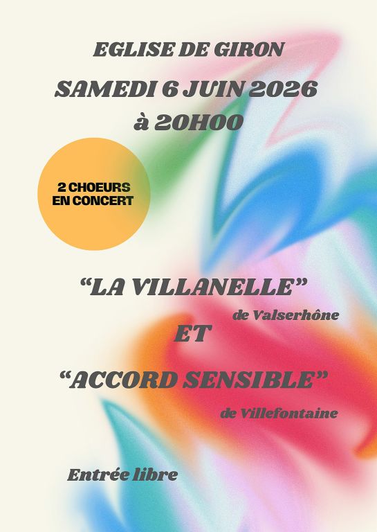 Concert de la Villanelle de Valserh&ocirc;ne et de l ...