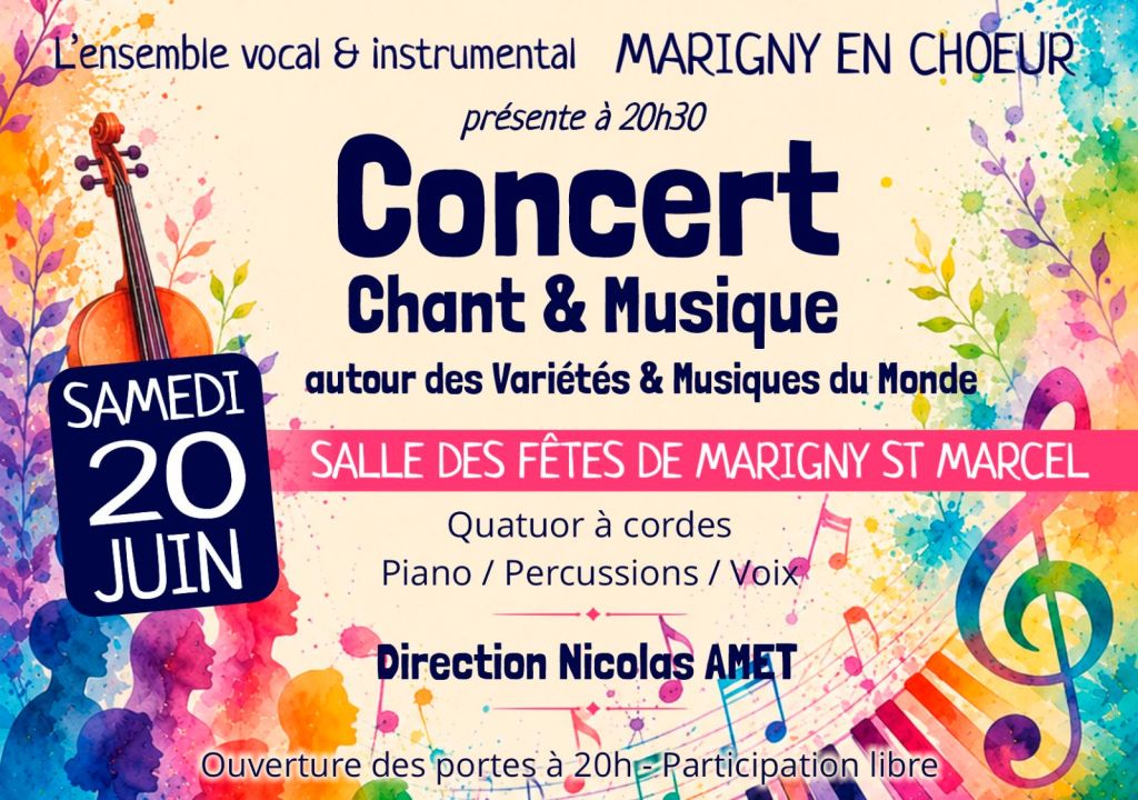 L'ensemble vocal et instrumental MARIGNY EN CHOEUR