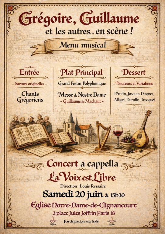 la Voix est Libre, Machaut and co !