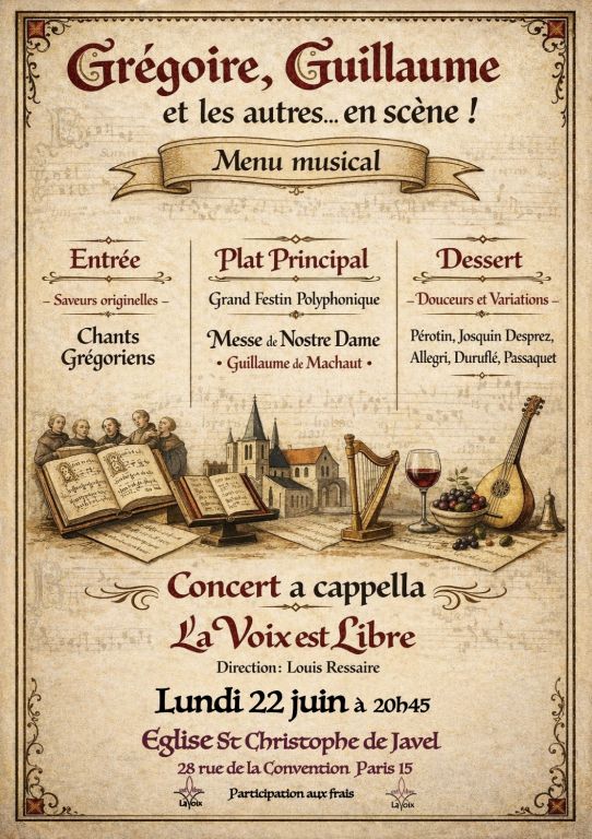 la Voix est Libre, Machaut and co!