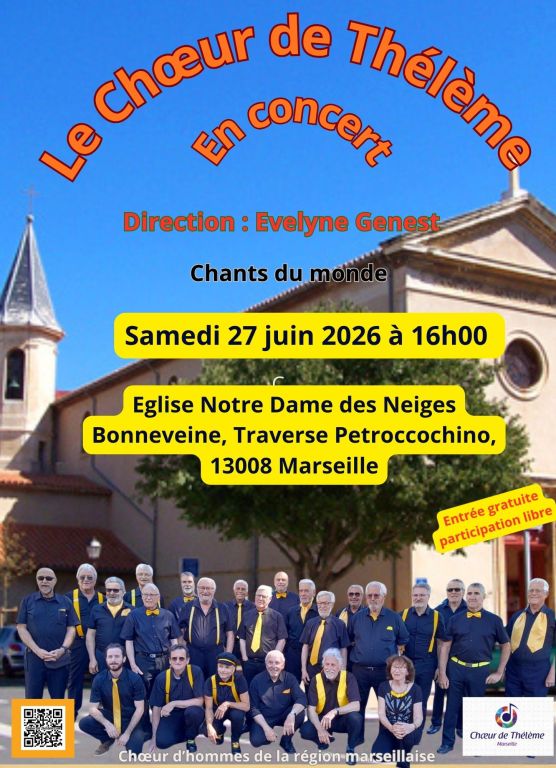 Le Choeur de Th&eacute;l&egrave;me en concert