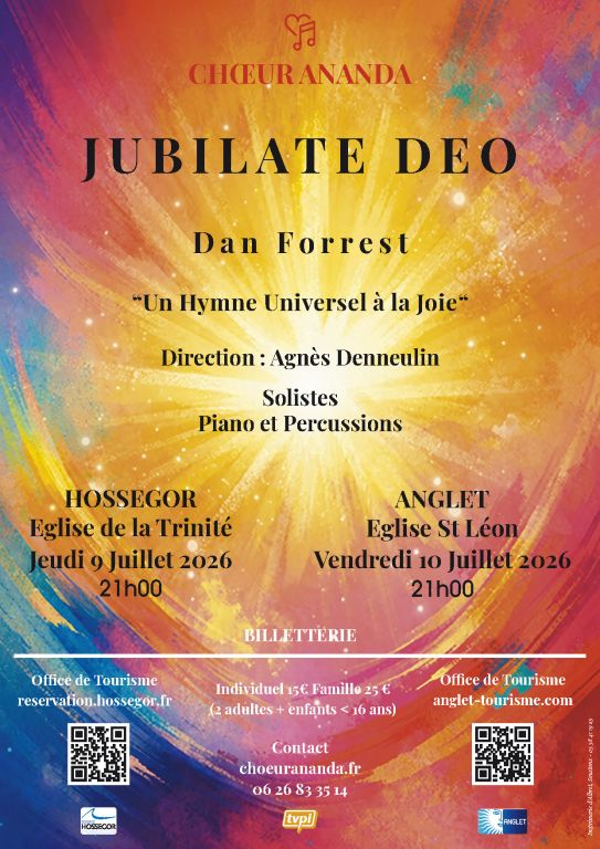 Le Ch&oelig;ur Ananda interpr&egrave;te le JUBILATE DEO de  ...