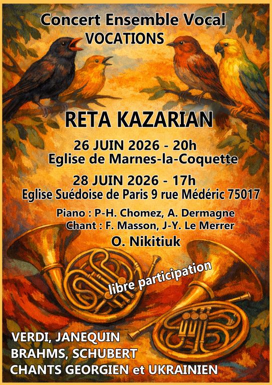 CONCERT ENSEMBLE VOCAL VOCATIONS