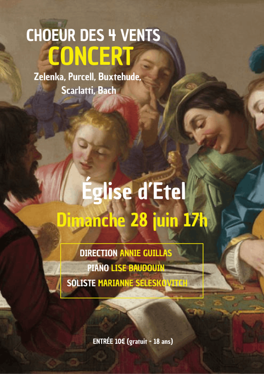 Le Choeur des 4 Vents en concert &agrave; ETEL