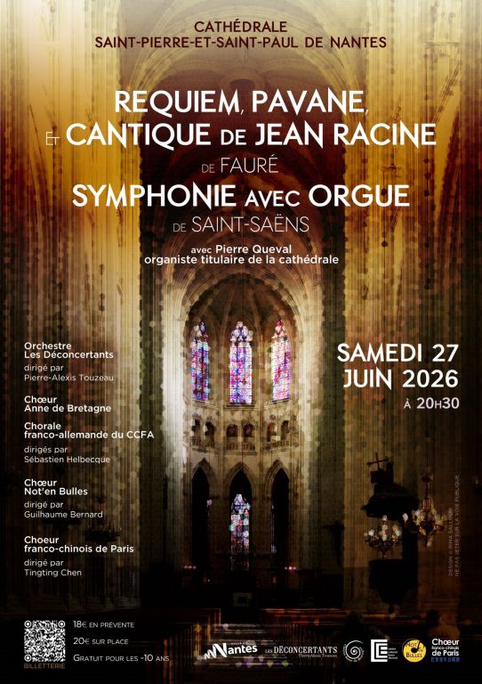 Concert Faur&eacute; et Saint-Sa&euml;ns le 27 juin 2026 &agrave; ...