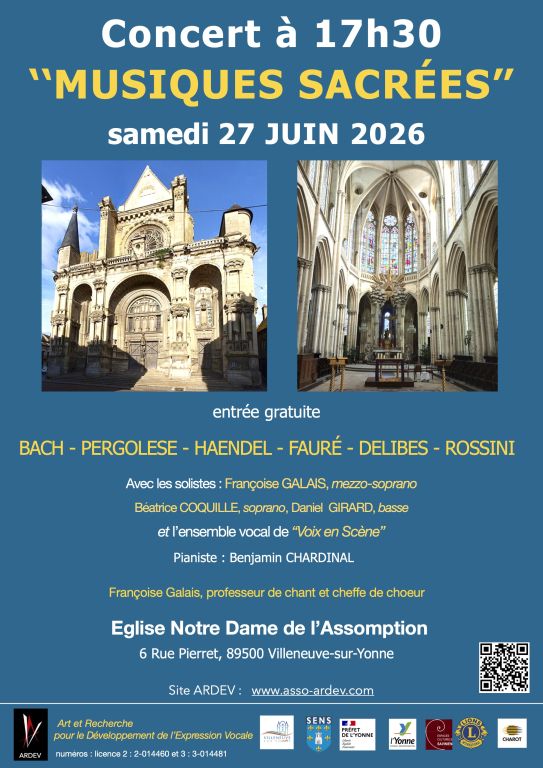 Concerts de Musiques Sacr&eacute;es