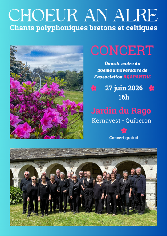 CHOEUR AN ALRE chante parmi les fleurs du jard ...