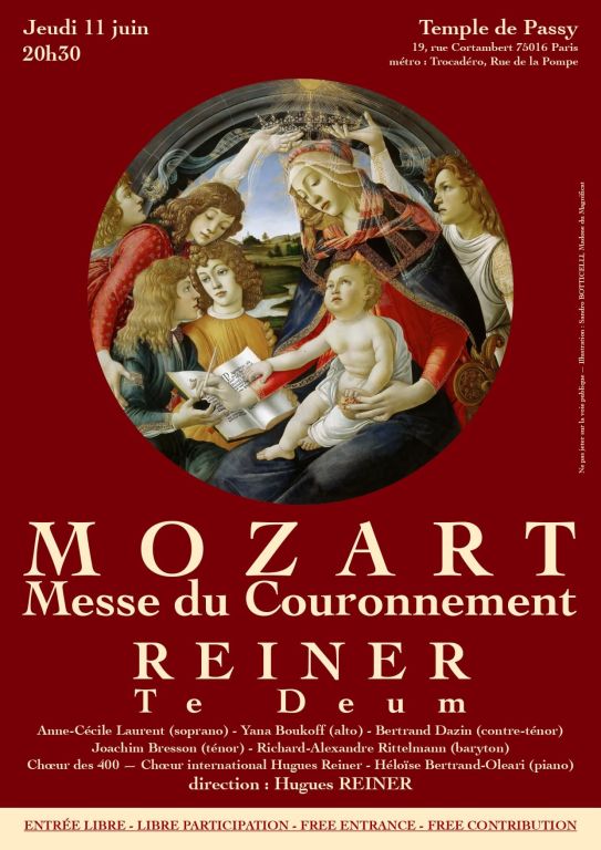 cr&eacute;ation du Te Deum d'Hugues Reiner