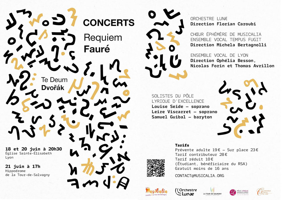 REQUIEM DE FAURE - TE DEUM DE DVORAK