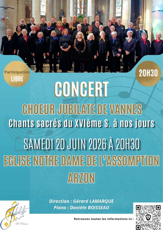 CHOEUR JUBILATE DE VANNES, CONCERT DE FIN DE S ...