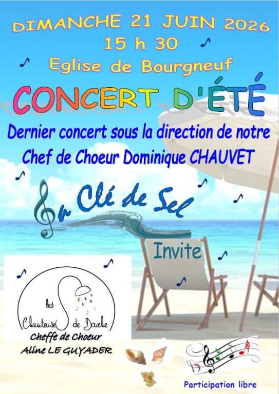 Concert d'&eacute;t&eacute; chorale La Cl&eacute; de sel