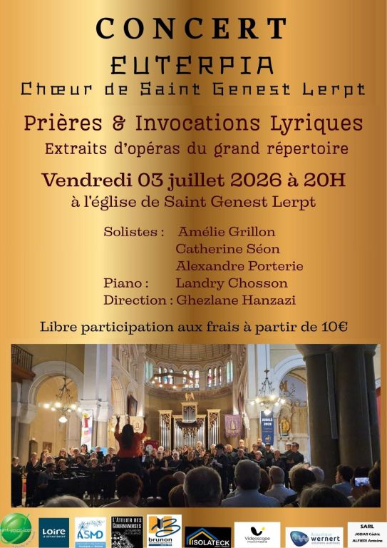 Concert EUTERPIA Choeur de Saint Genest Lerpt