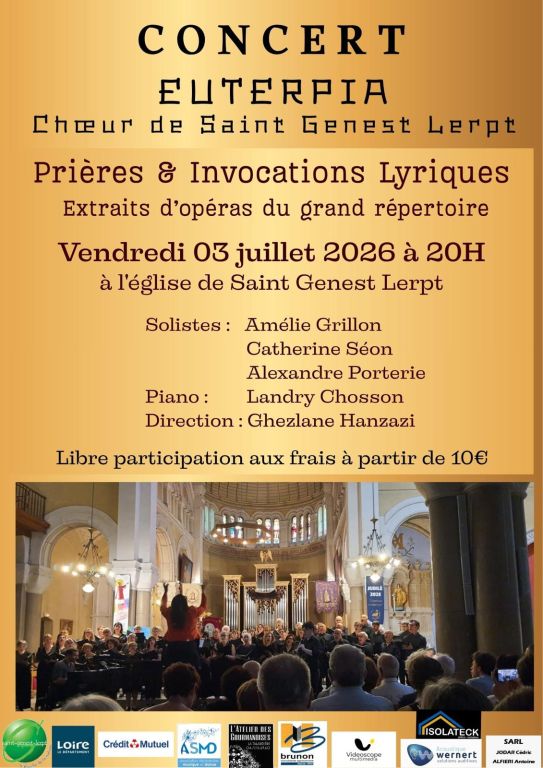 Concert EUTERPIA Choeur de Saint Genest Lerpt