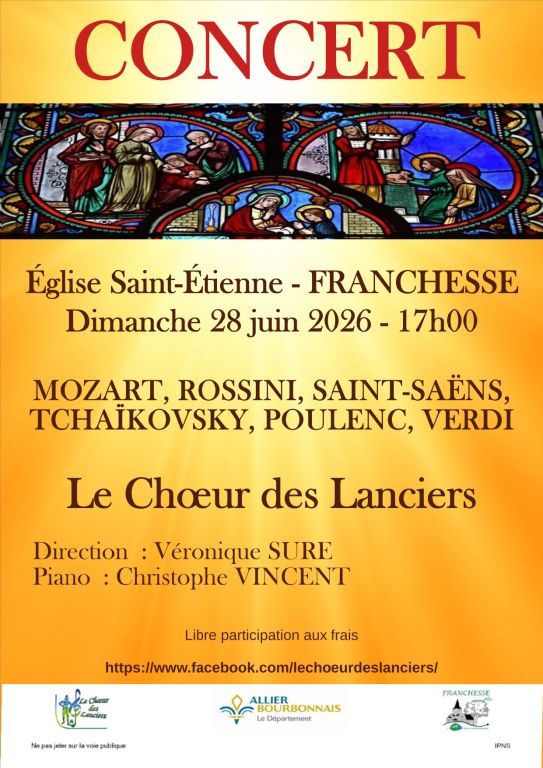 Concert Choeur des Lanciers
