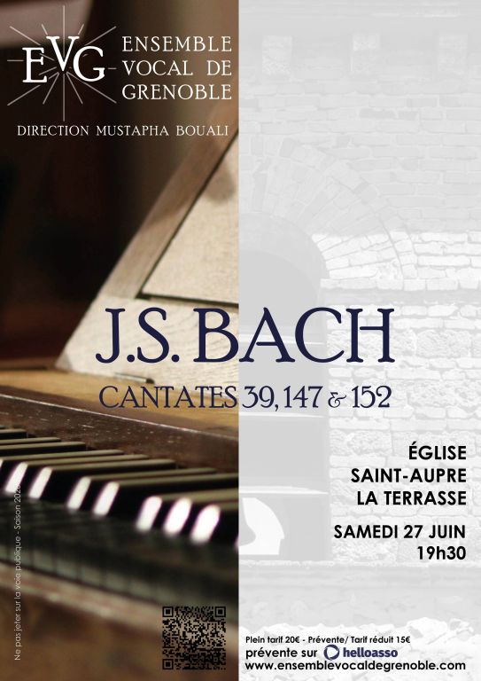 Cantates 39, 147 et 152 de J.S. Bach