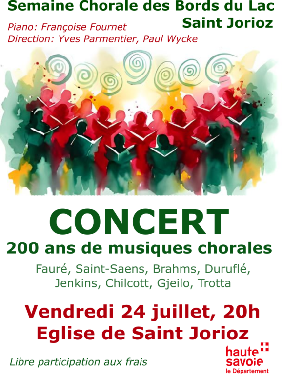 Concert choral: 200 ans de musiques chorales