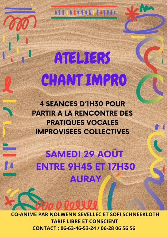 Journ&eacute;e d'ateliers de d&eacute;couverte du chant impr ...