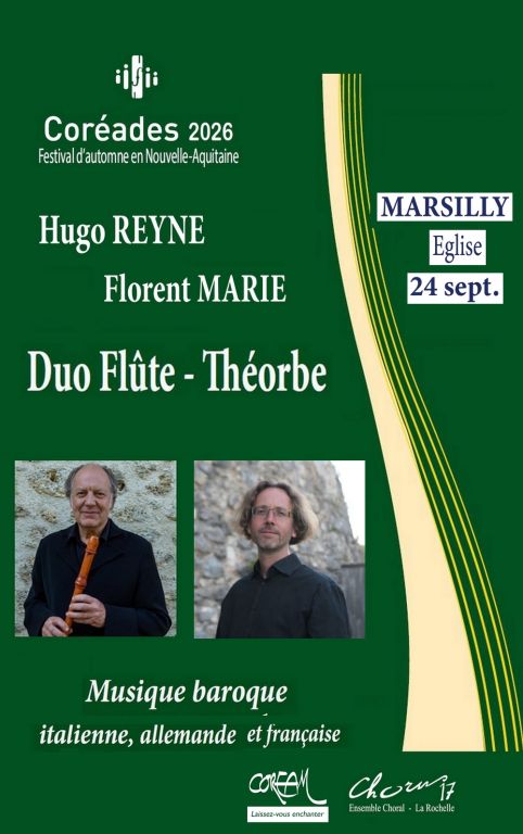 Festival des Cor&eacute;ades :Hugo REYNE, fl&ucirc;te & Flo ...