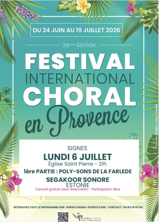 Concert crois&eacute; avec un ch&oelig;ur d&rsquo;Estonie