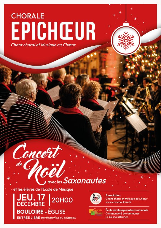 Concert de No&euml;l avec les Saxonautes