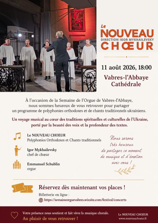 Vabres-l'Abbaye 2026 - CONCERT DU NOUVEAU CHOEUR