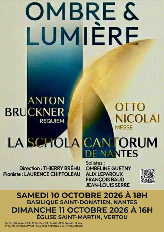 La Schola Cantorum de Nantes, Concert Ombre et ...