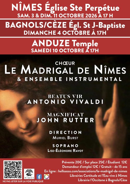 Concert choeur et orchestre Vivaldi/Rutter