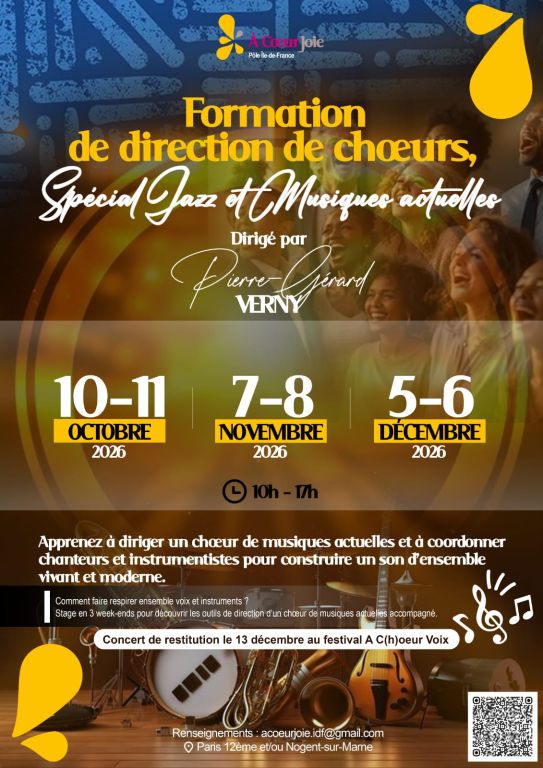 Direction de choeurs- jazz et musiques actuelles