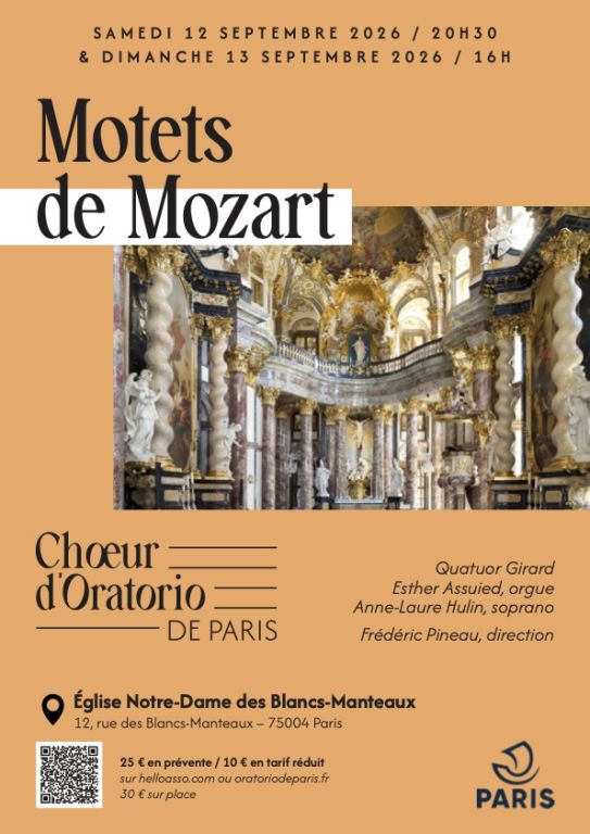 Mozart &agrave; N.D. des Blancs-Manteaux