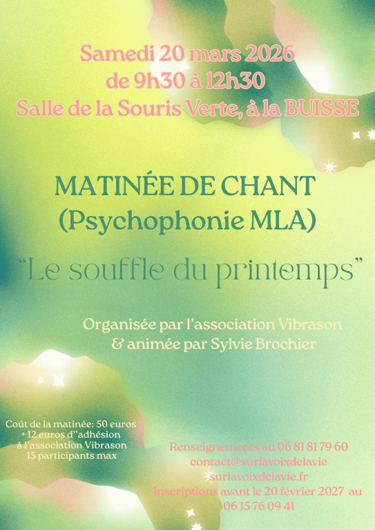 MATIN&Eacute;ES CHANTANTES &Agrave; LA BUISSE (38)