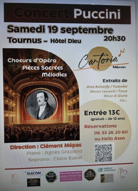 concert Puccini qui aura lieu le samedi 19 sep ...