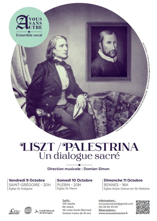 Liszt / PALESTRINA Un dialogue sacr&eacute;