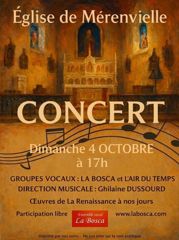 Concert groupes vocaux La Bosca et l'Air du te ...