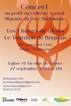 Concert au profit du Collectif Accueil Migrant ...