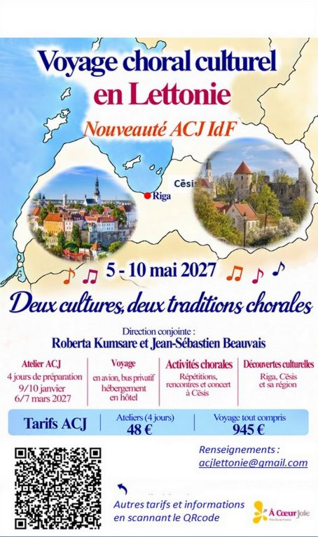 Choeur atelier ACJ IdF- Echanges Lettonie - Ma ...