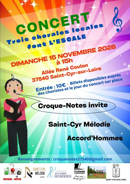 Concert de trois chorales locales
