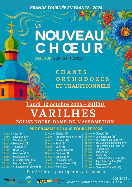 VARILHES / Le Nouveau Choeur/chants orthodoxes ...